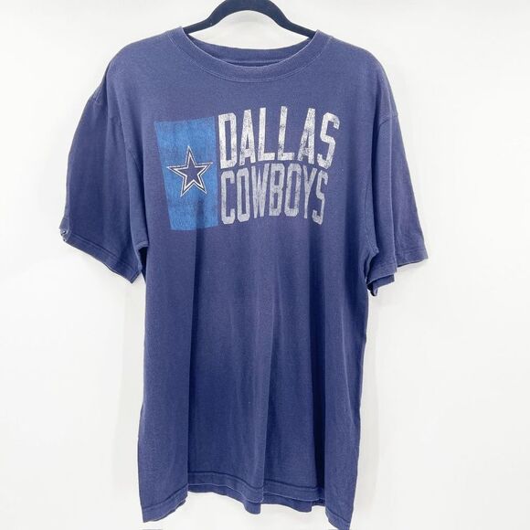 NFL Other - NFL Dallas Cowboys T Shirt Men Size L Navy Blue Crew Neck Short Sleeve